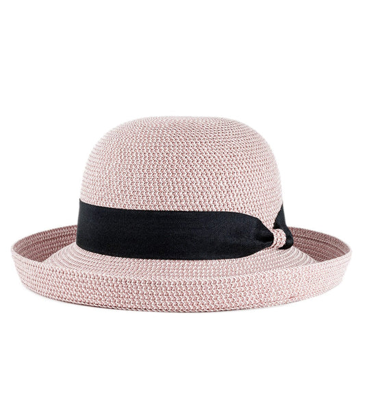 Magid Two Tone Straw Bow Kettle Hat