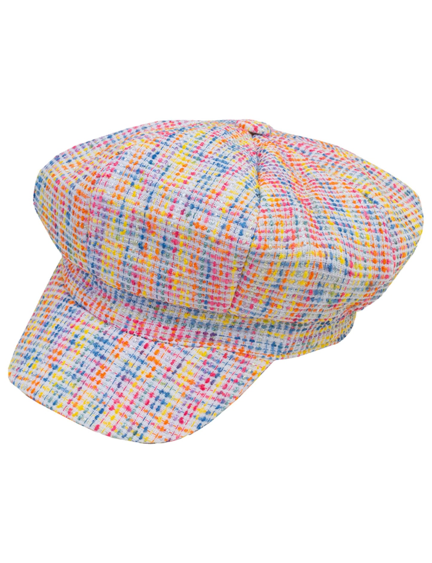 Magid Multi Color Tweed Newsboy Cabby Cap