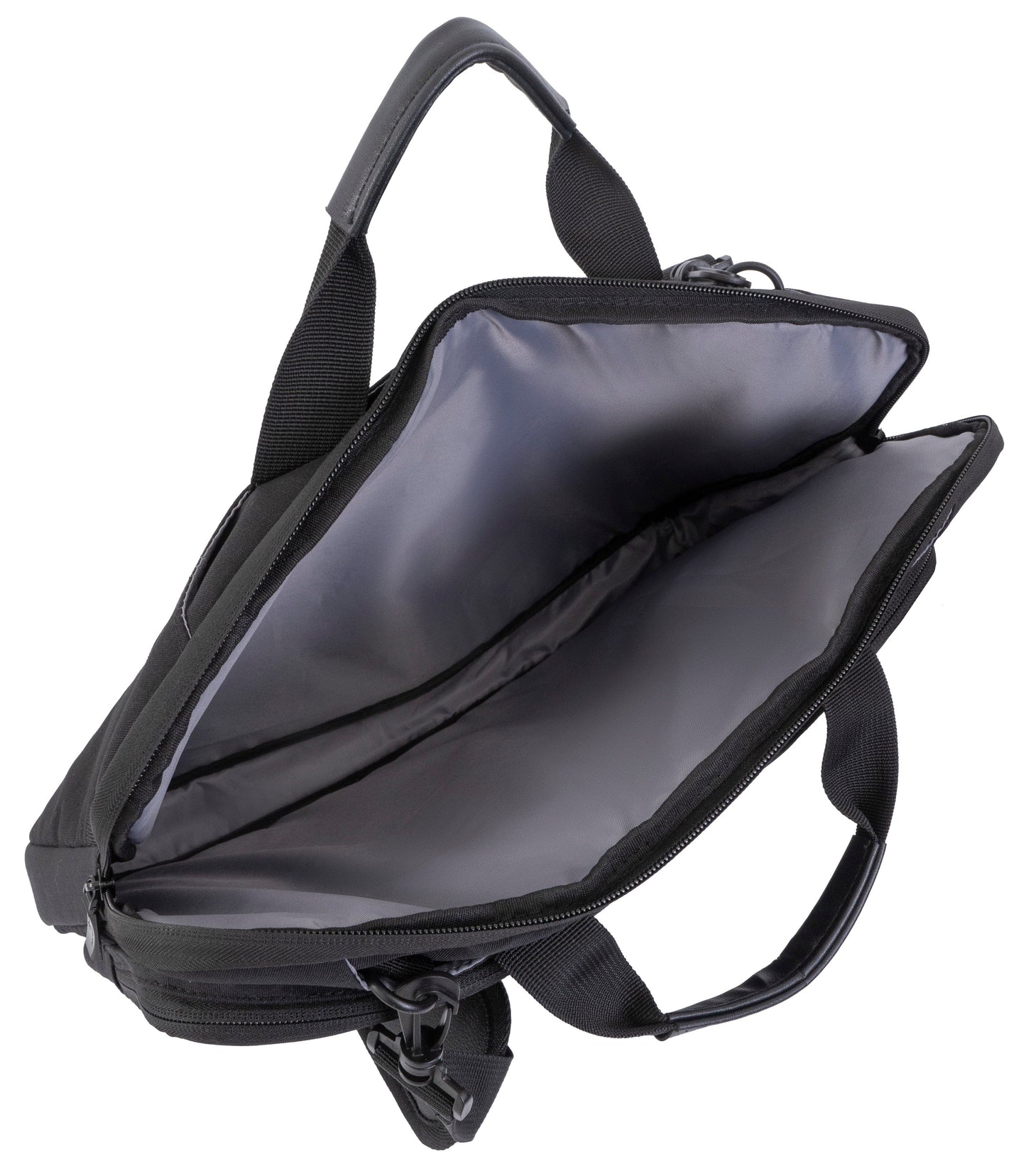 Jack Abrahams |The Preppy | 18-In Men's Lightweight Twill Laptop Briefcase with Reflectors