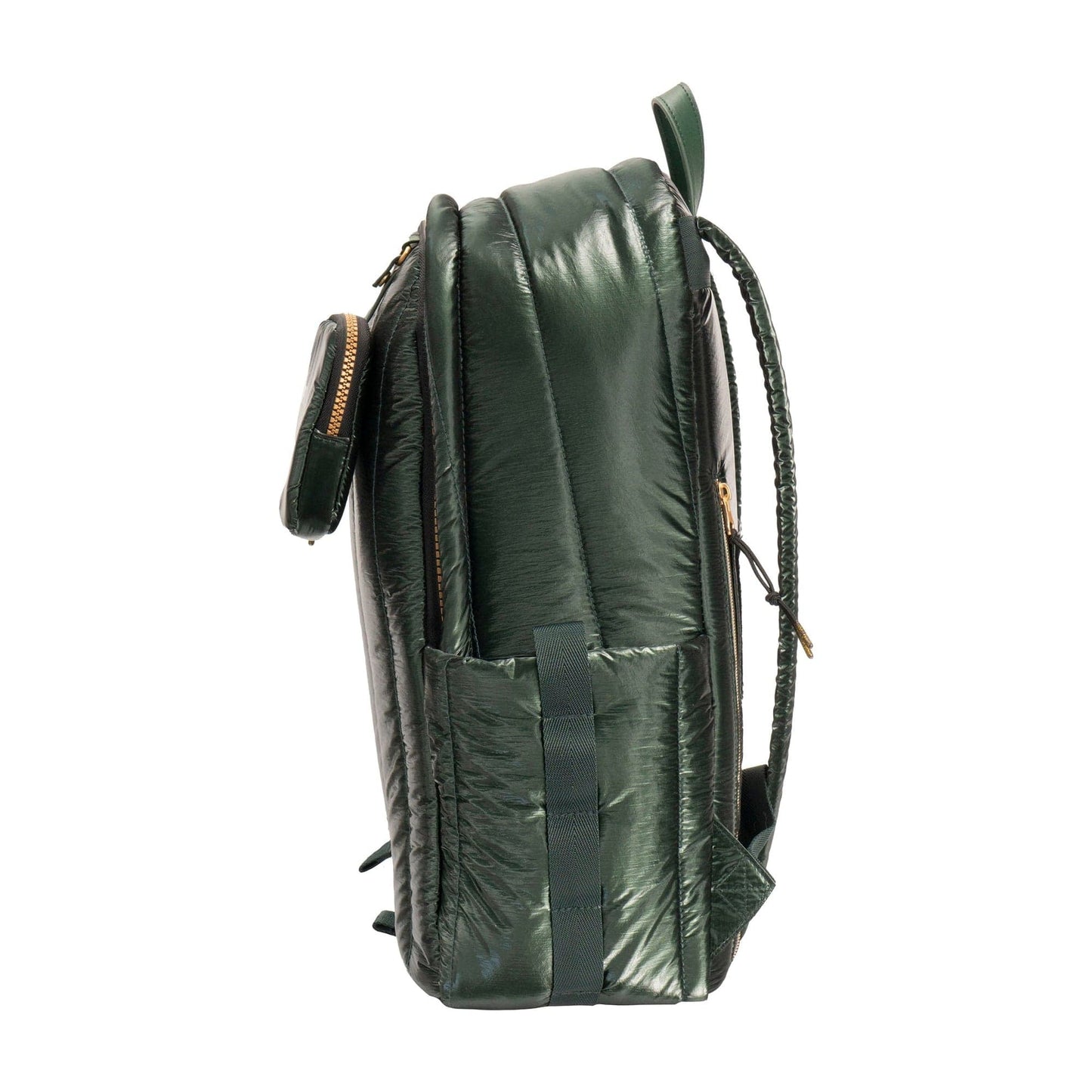 Joan & David Tubular Quilted Metallic Puffer Nylon 18-Inch Workbook Backpack