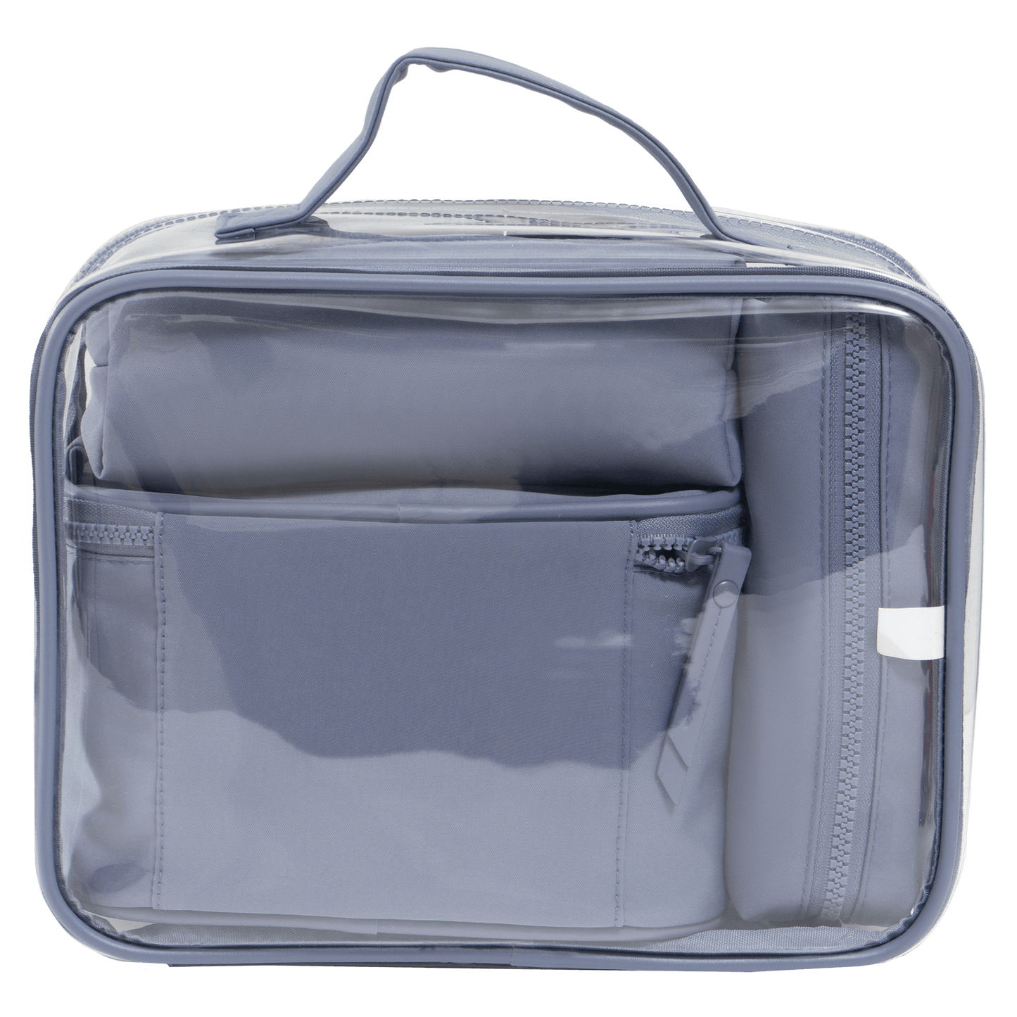 Joan & David Tonal Sport Nylon 4-Piece Clear Cosmetic Bag Set