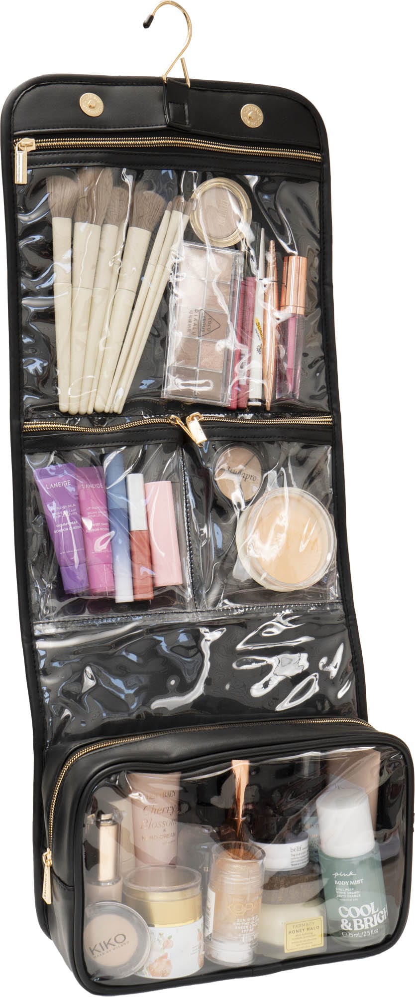 Joan & David The Teardrop Quilted Roll Hanging Toiletry Bag