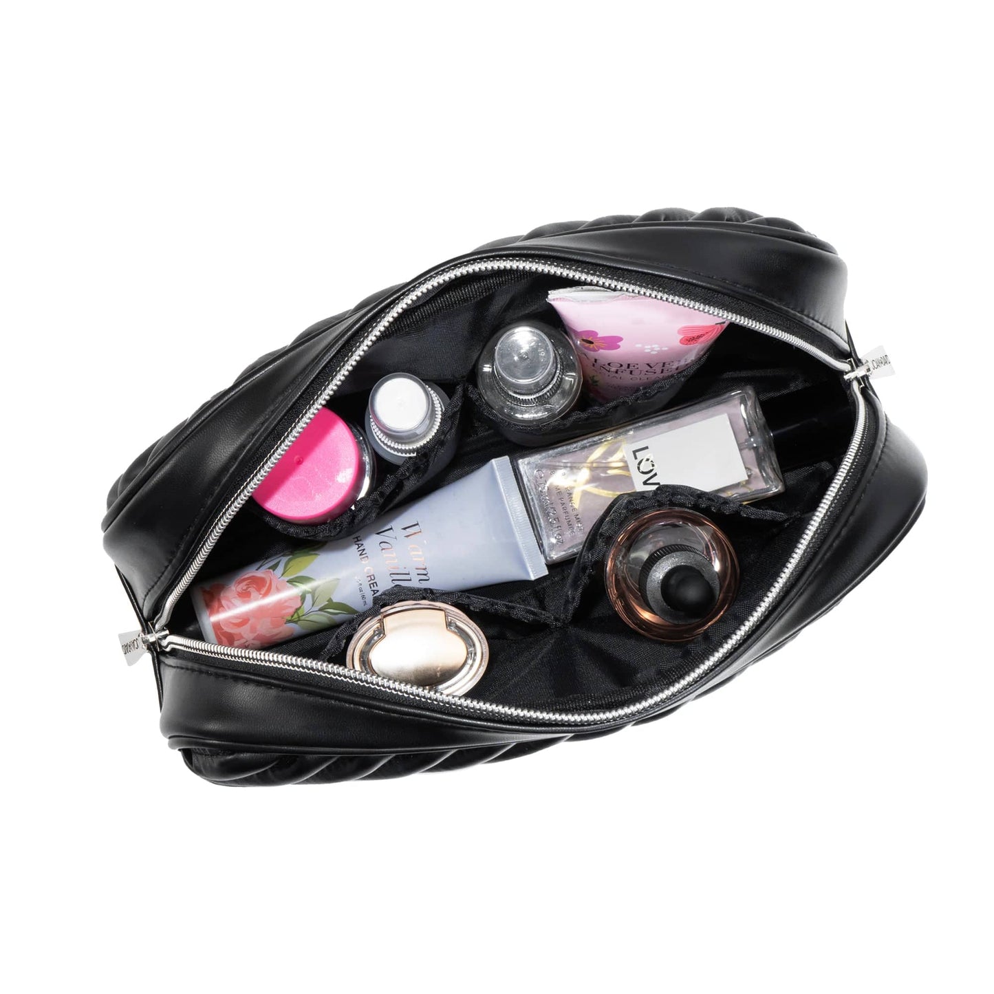 Joan & David The Diagonal Quilted Toiletry Case