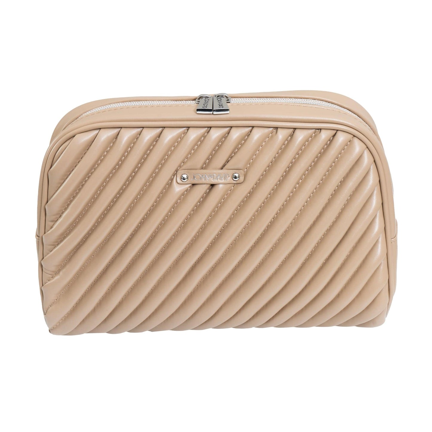 Joan & David The Diagonal Quilted Toiletry Case