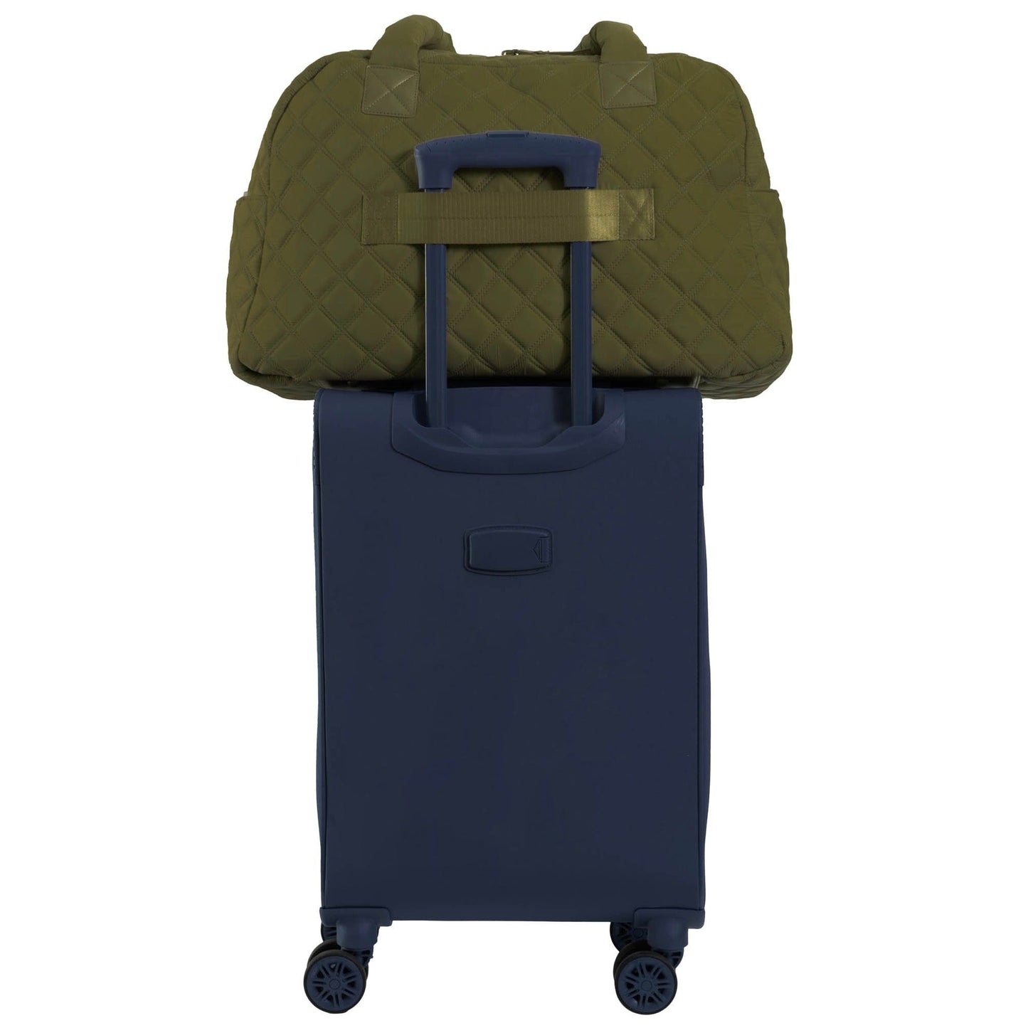 Joan & David Two Pocket Diamond Quilted 22 in. Duffel Bag