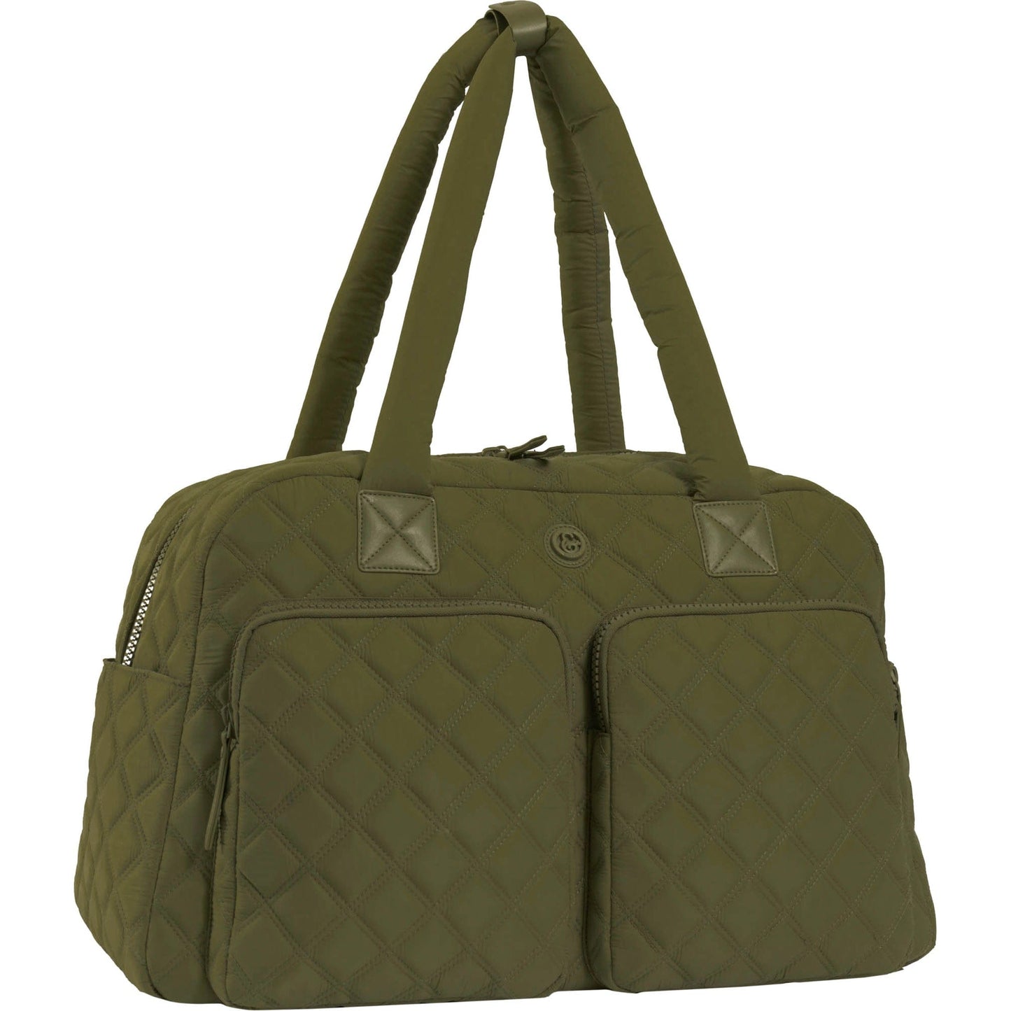 Joan & David Two Pocket Diamond Quilted 22 in. Duffel Bag