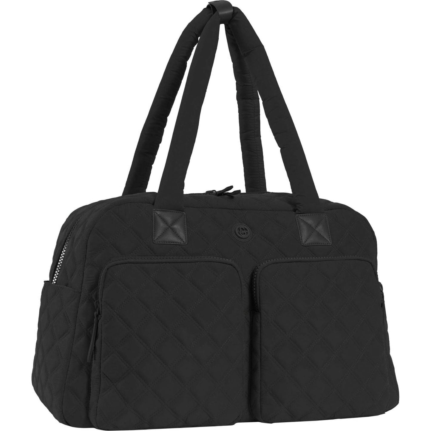 Joan & David Two Pocket Diamond Quilted 22 in. Duffel Bag