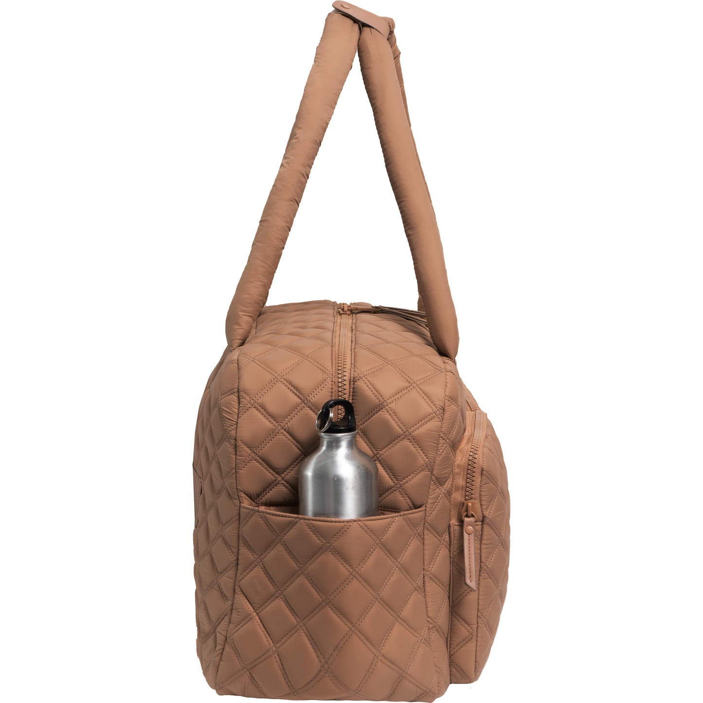 Joan & David Two Pocket Diamond Quilted 22 in. Duffel Bag