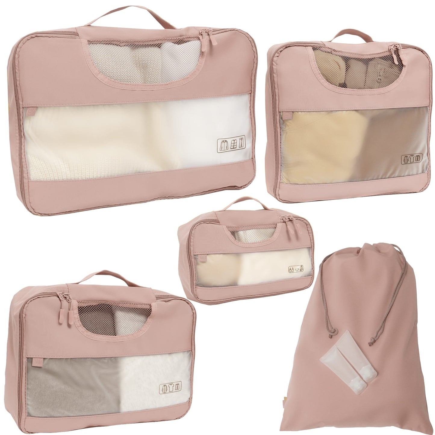 Joan & David 6 Piece Travel Packing Cube Set