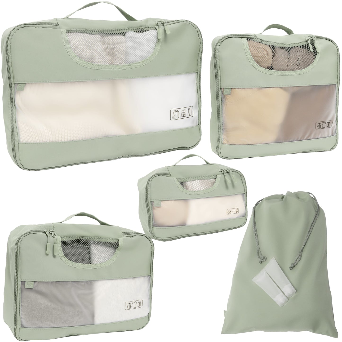Joan & David 6 Piece Travel Packing Cube Set