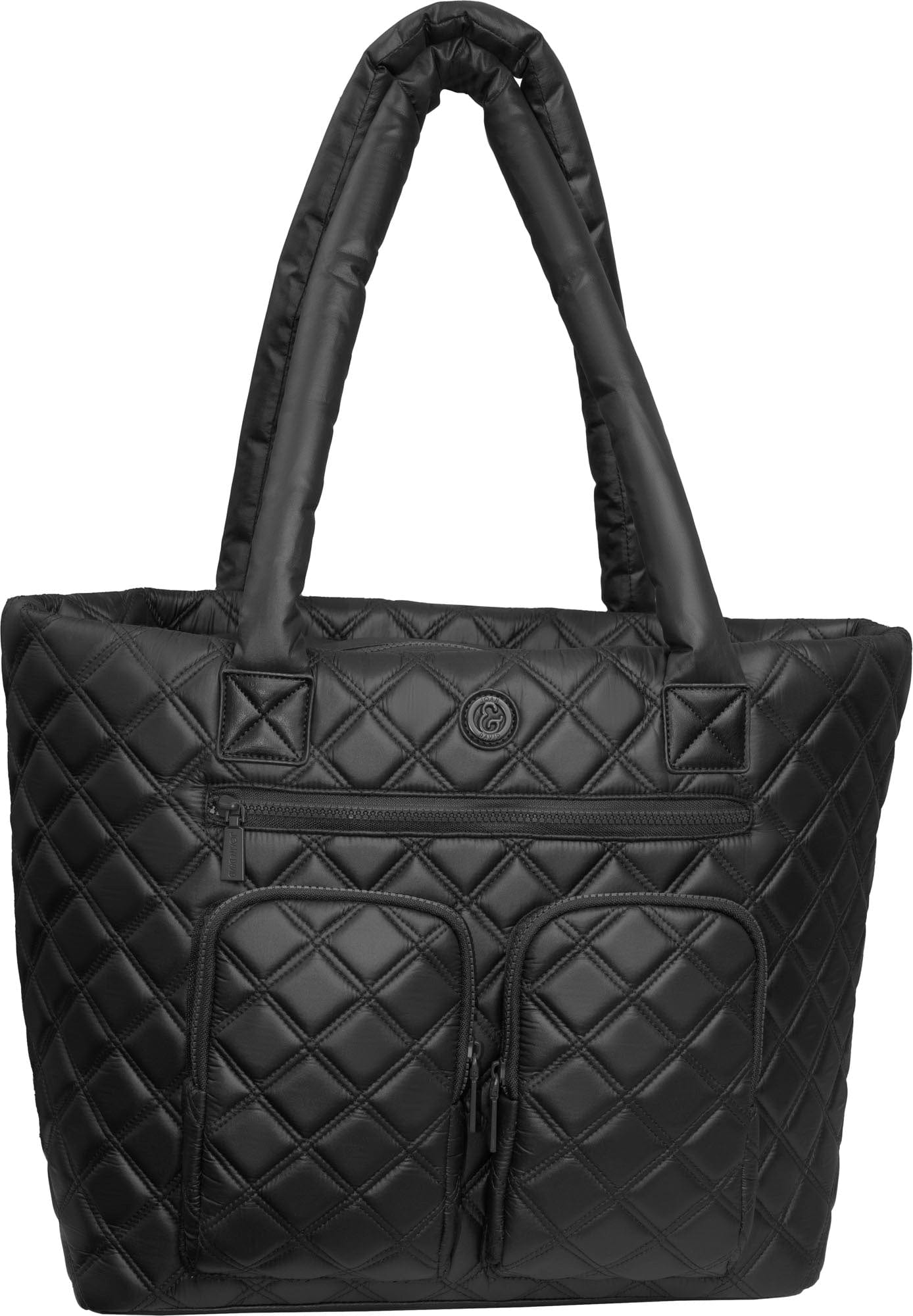 Joan & David Diamond Quilted Parachute Nylon Travel Tote