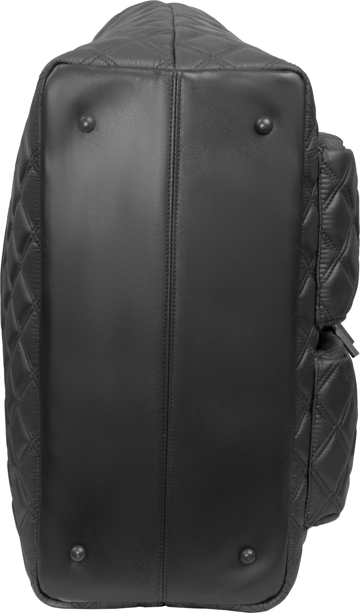 Joan & David Diamond Quilted Parachute Nylon Travel Tote