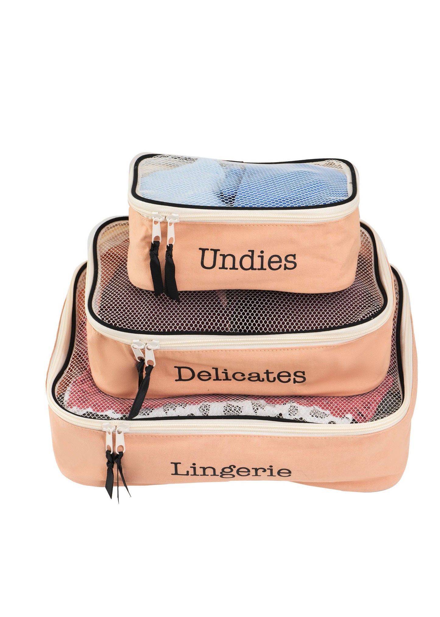 La L'Amour 16oz Cotton Canvas 3PC Packing Cube Set
