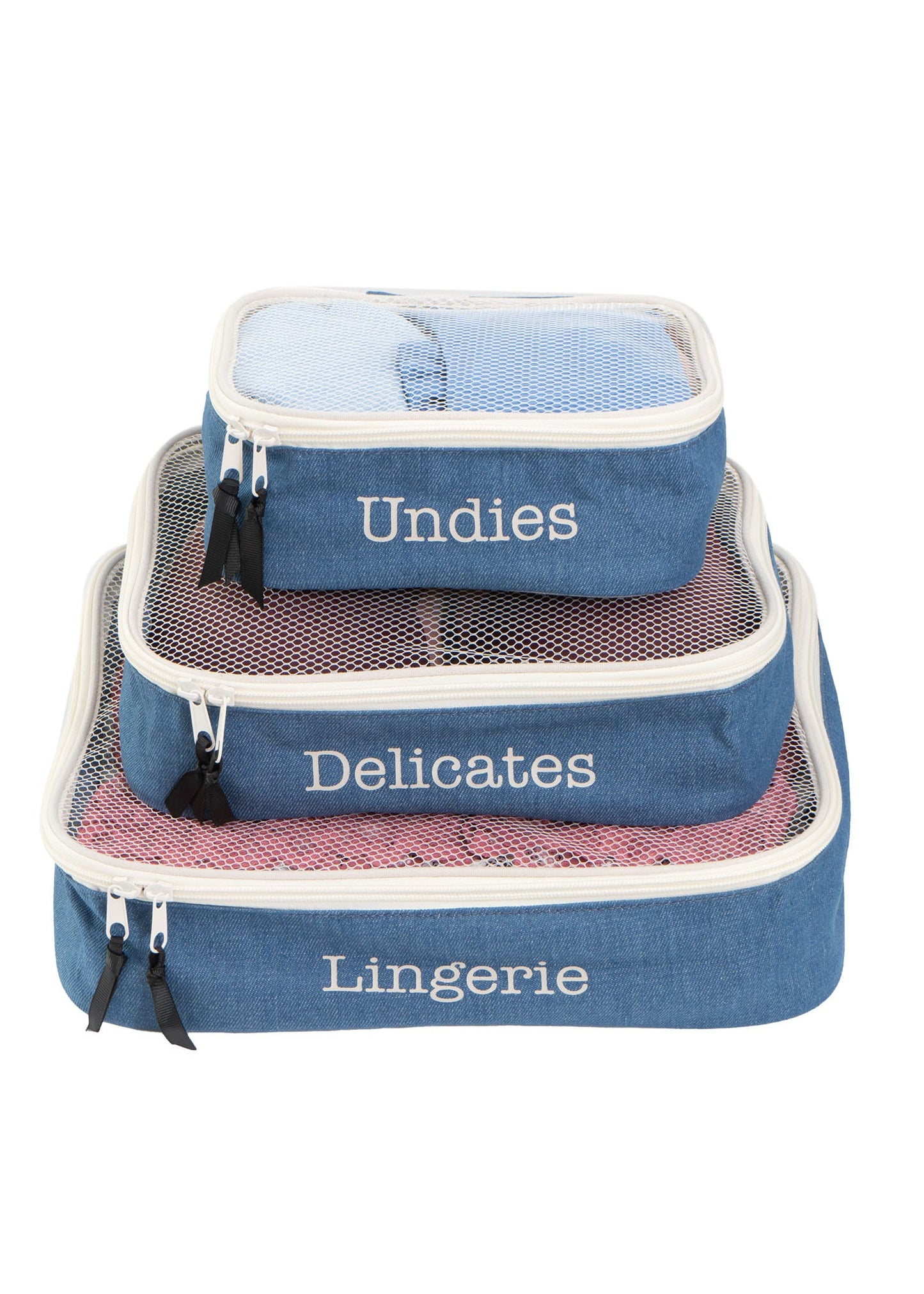 La L'Amour 16oz Cotton Canvas 3PC Packing Cube Set