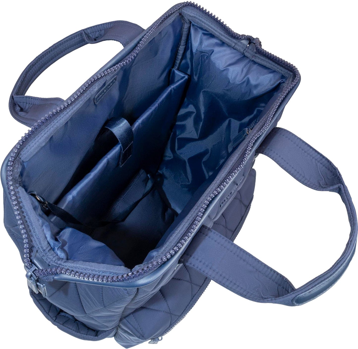 Max Studio Diamond Quilted Nylon Backpack with Front Zippered Pocket