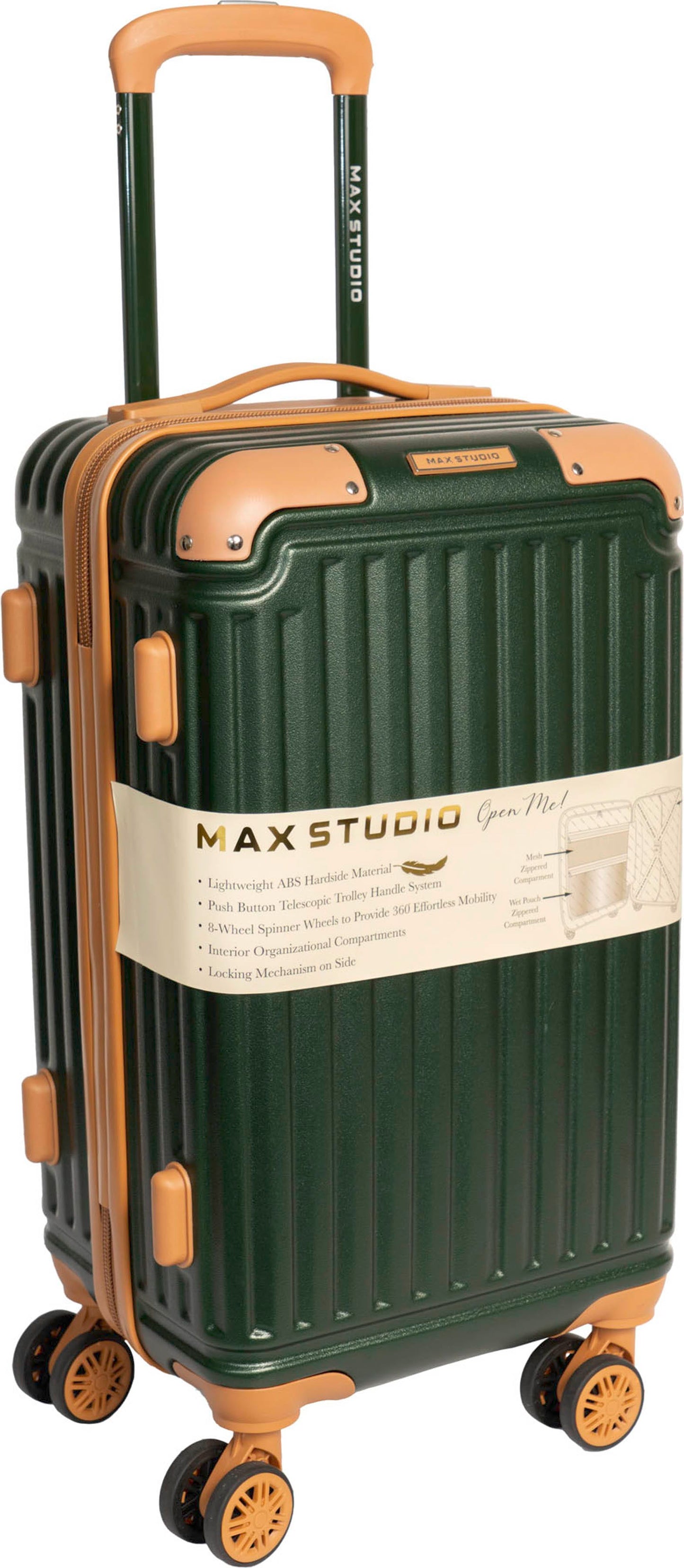 Max Studio ABS 3-Piece Luggage Set Santorini Collection