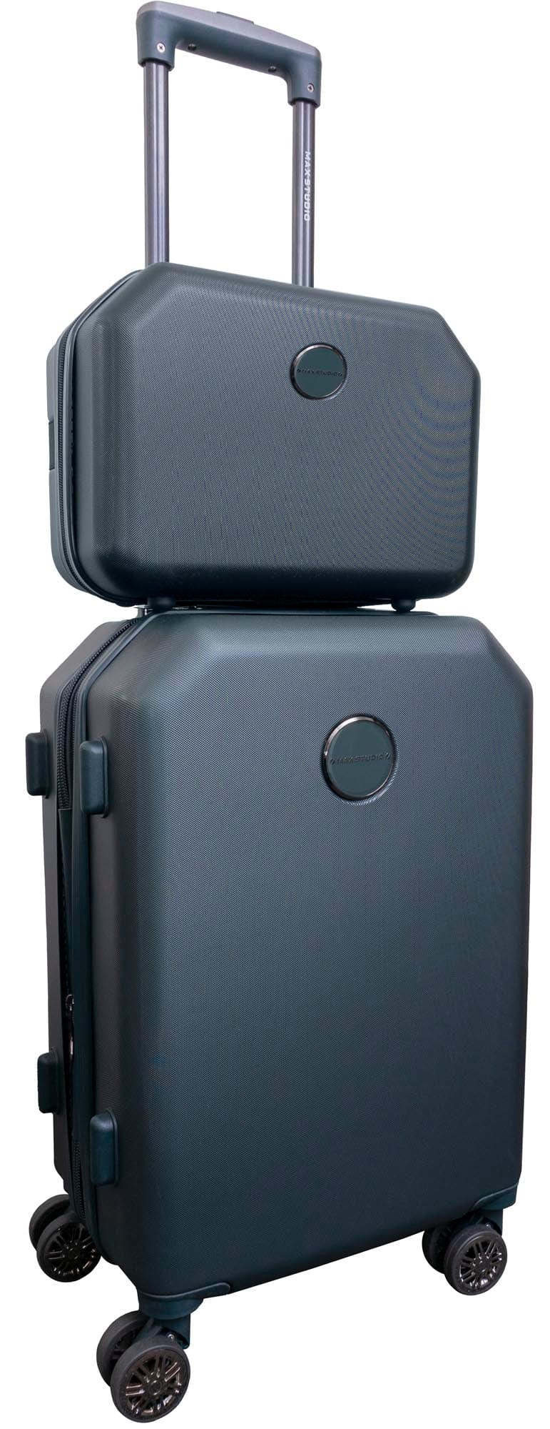 Max Studio ABS Hard Sided 3-Piece The Hexagon Luggage Set