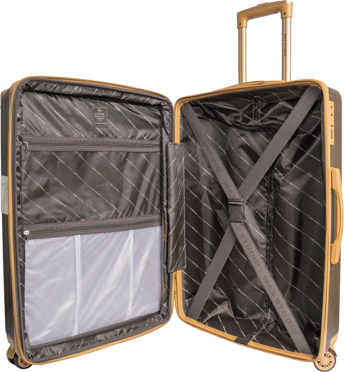 Max Studio The Edin ABS 3-Piece Hard Sided Luggage Set