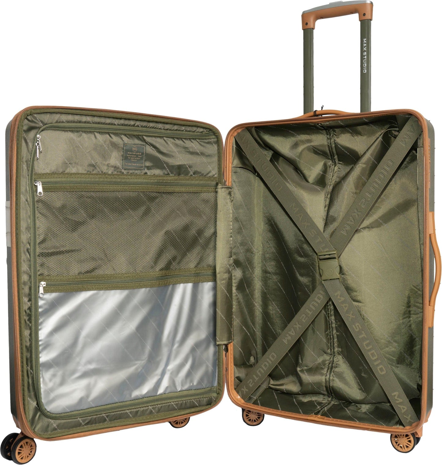 Max Studio ABS 3-Piece Hard Sided The Lisbon Luggage Set