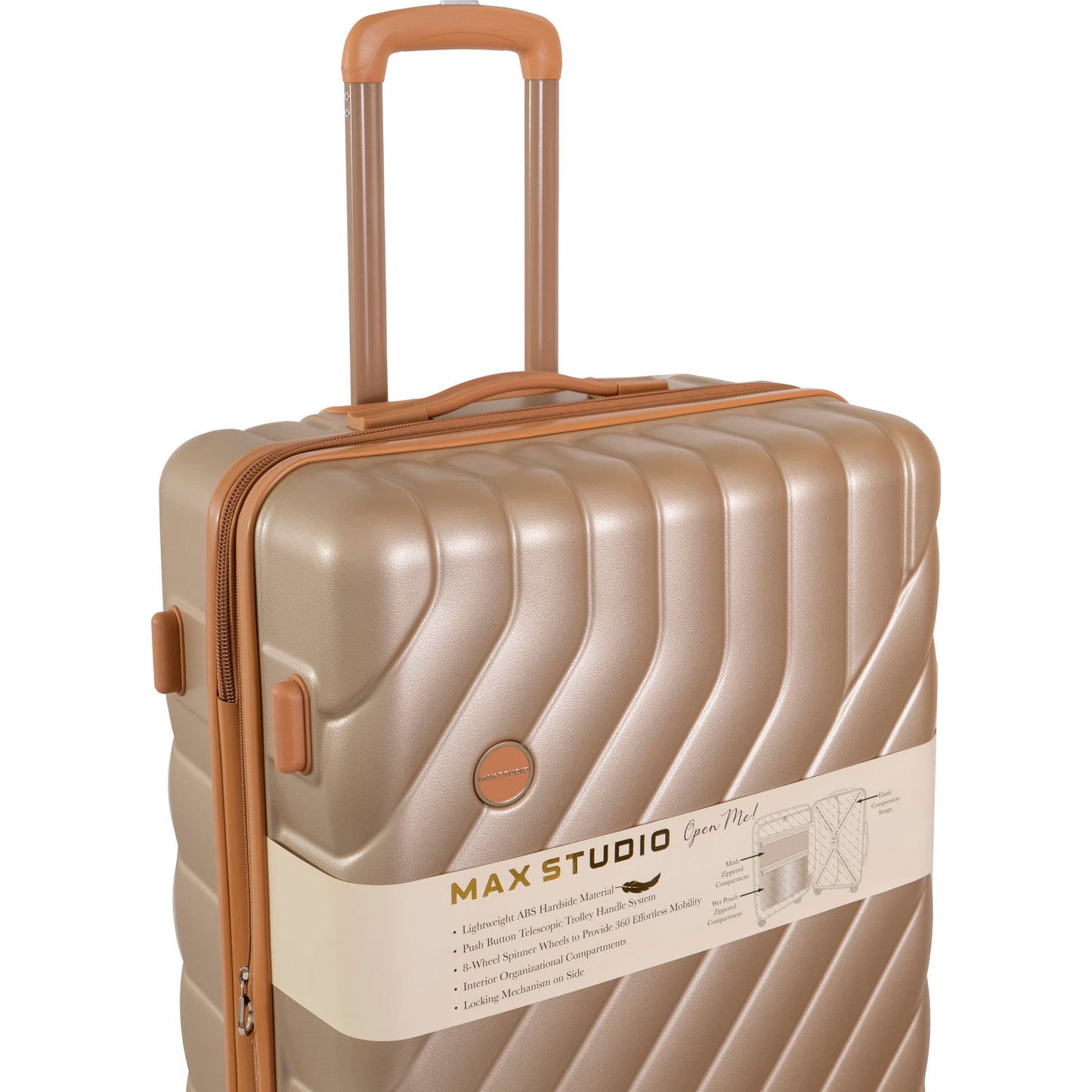 Max Studio PC 3-Piece Luggage Set Valletta Collection