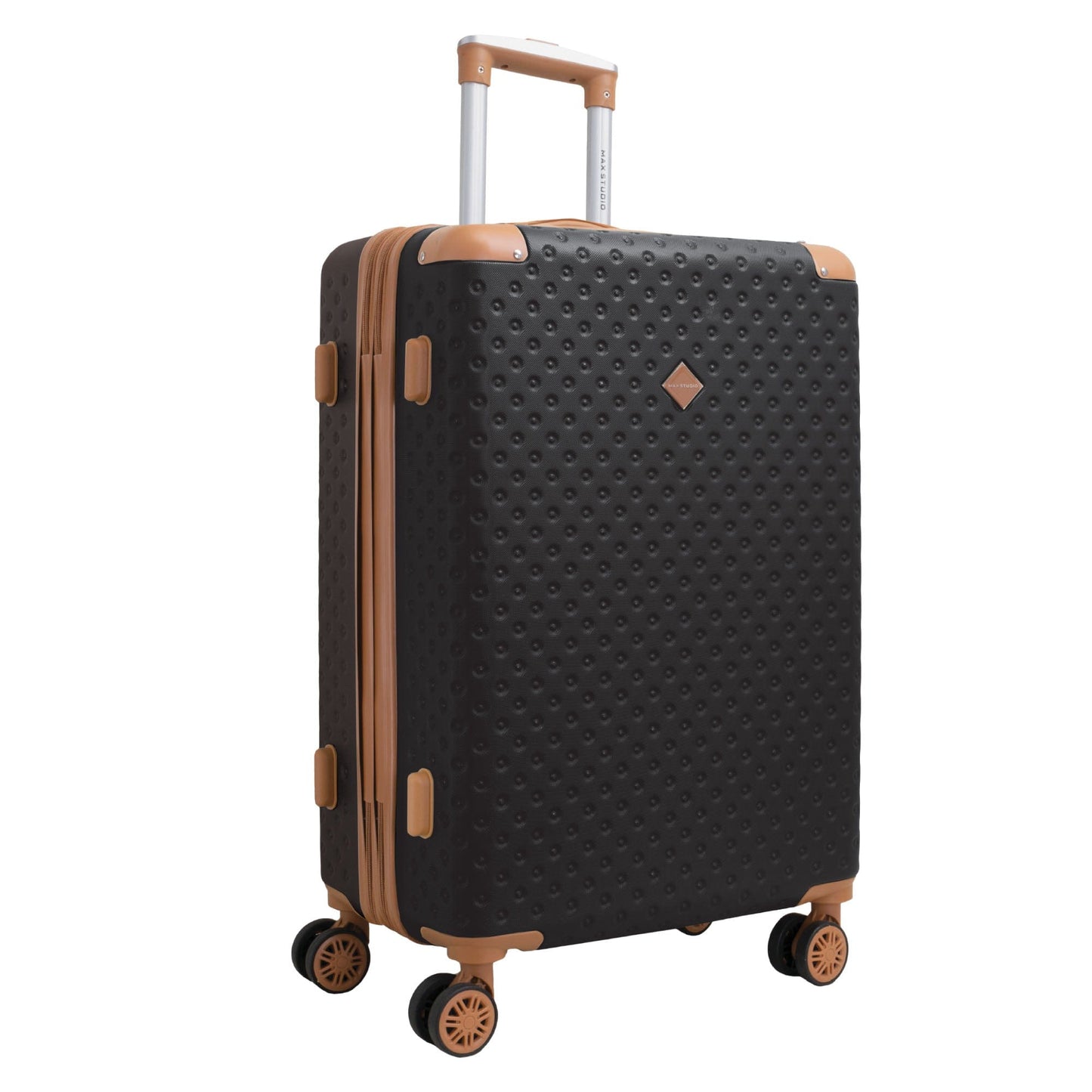 Max Studio Tufted ABS 2-Piece Hard-Sided Luggage Set