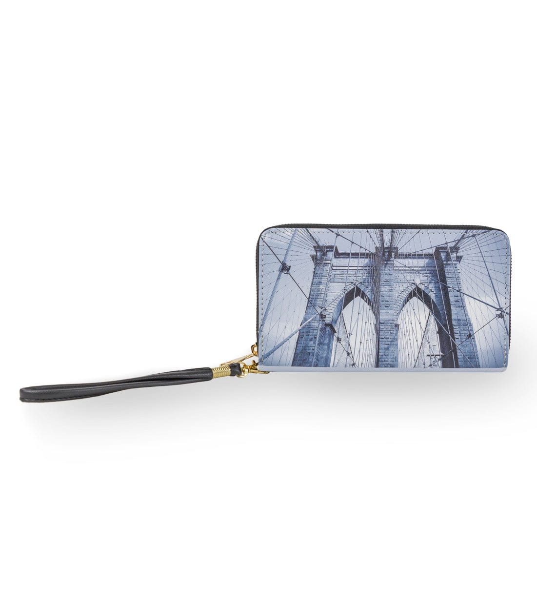 Rebecca & Rifka Brooklyn Bridge Print Zip Wristlet Wallet