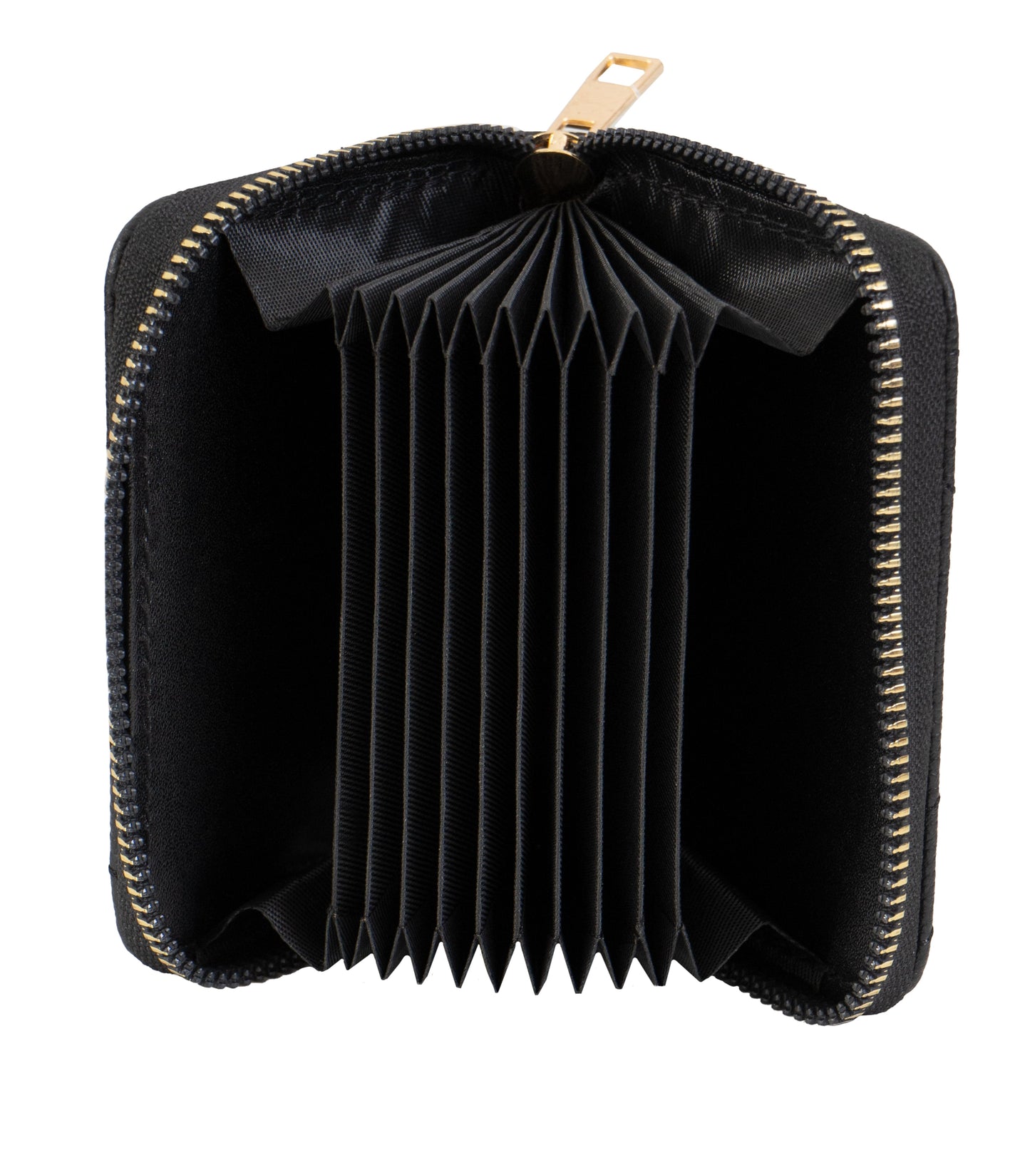 Rebecca & Rifka Quilted Pebble Chevron Medallion Zip Accordian Wallet