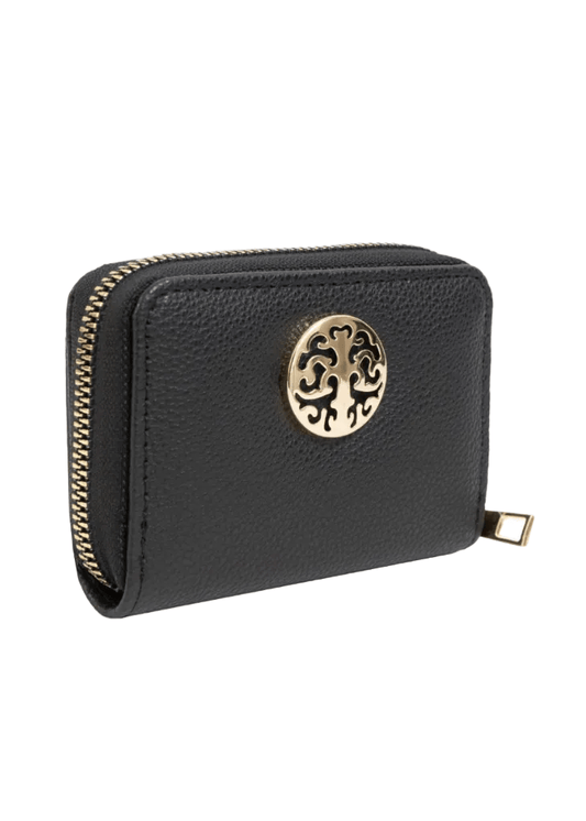 Rebecca & Rifka Pebble Medallion Zip Accordion Wallet