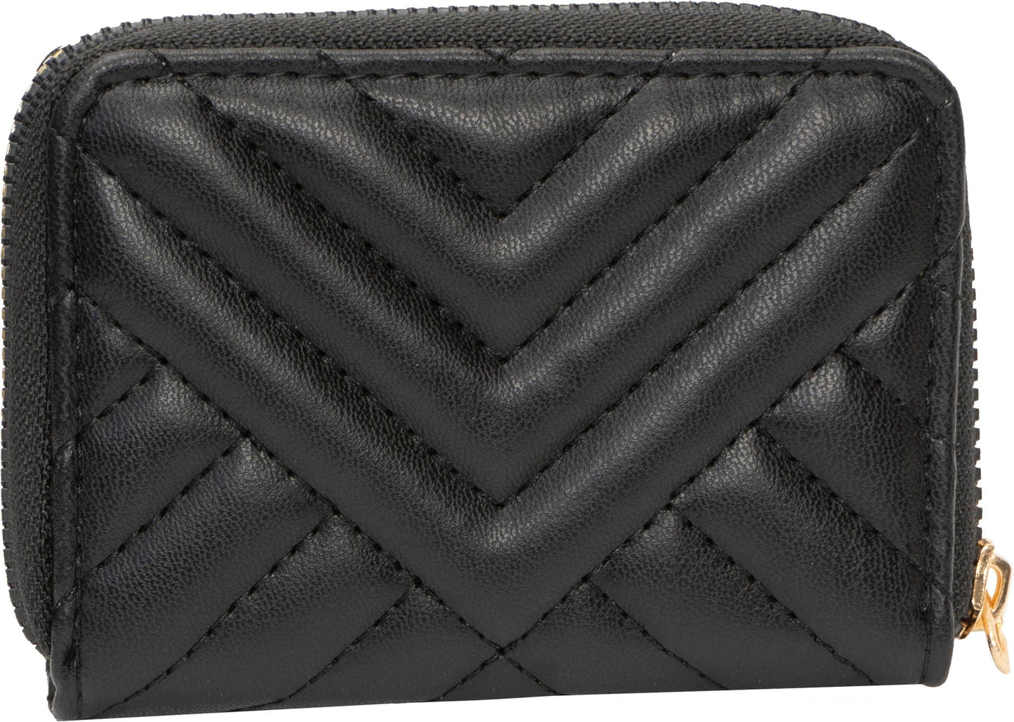 Rebecca & Rifka Smooth Abstract Chevron Tubular Quilt Medallion Zip Accordion Wallet