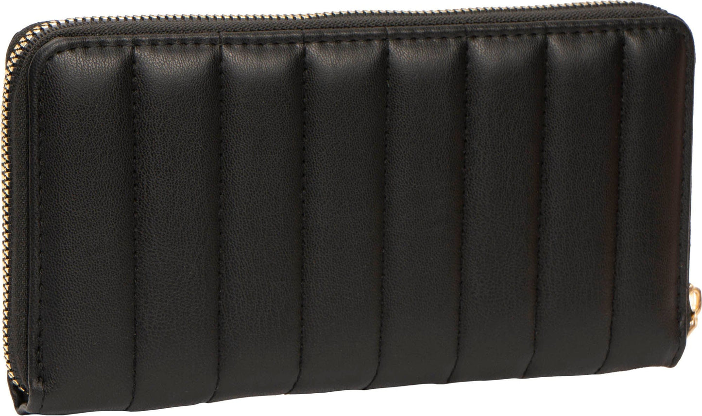 Rebecca & Rifka Smooth Tubular Quilt Medallion Zip Wristlet Wallet