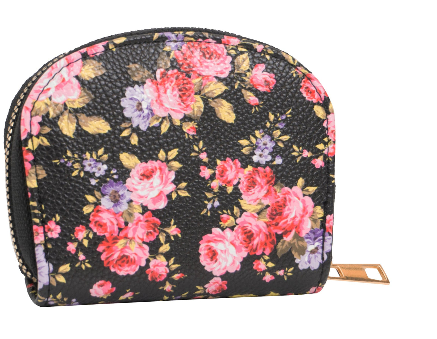 Rebecca & Rifka Round Floral Print Accordion Wallet