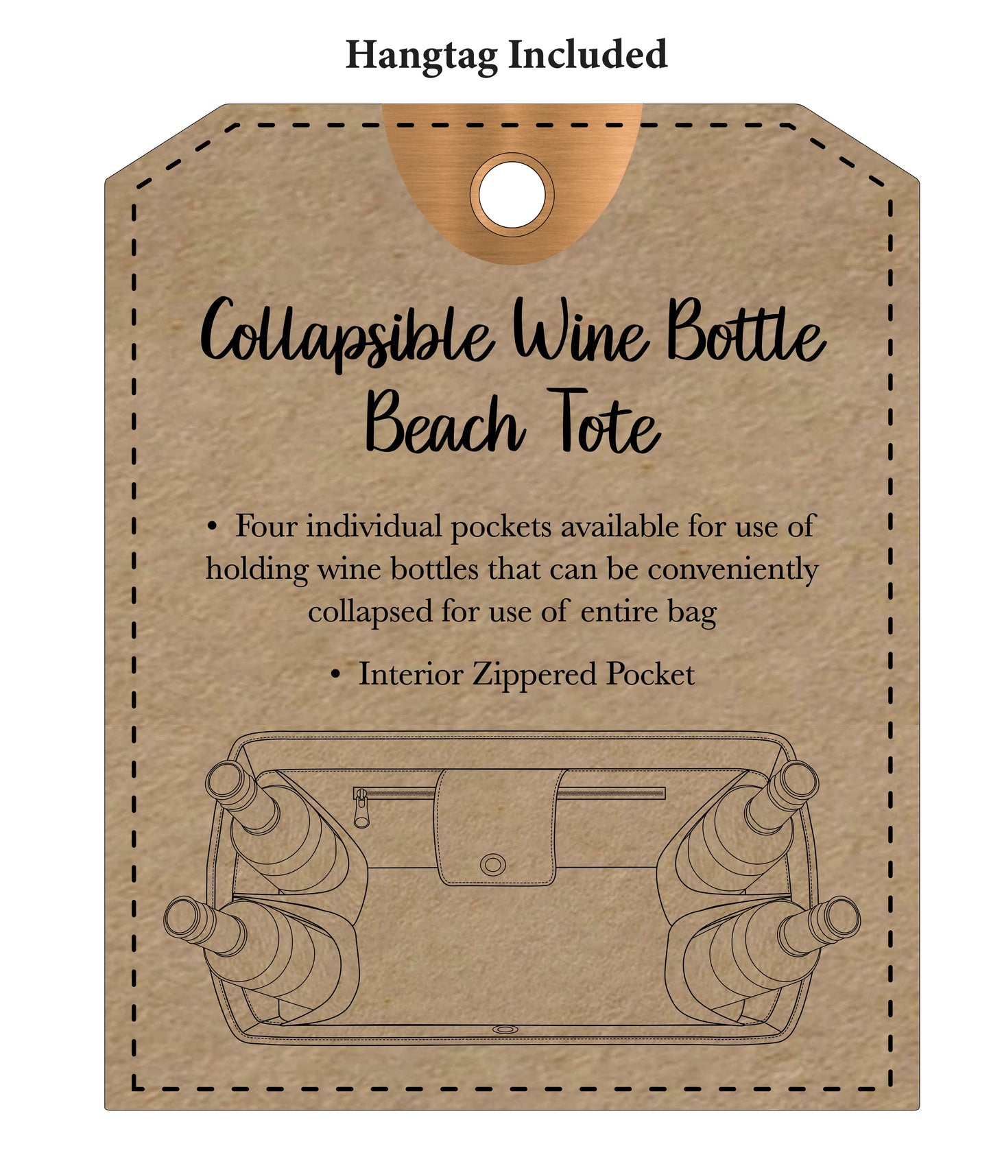 Magid Canvas Wine Tote "WINE IS ALWAYS THE ANSWER"