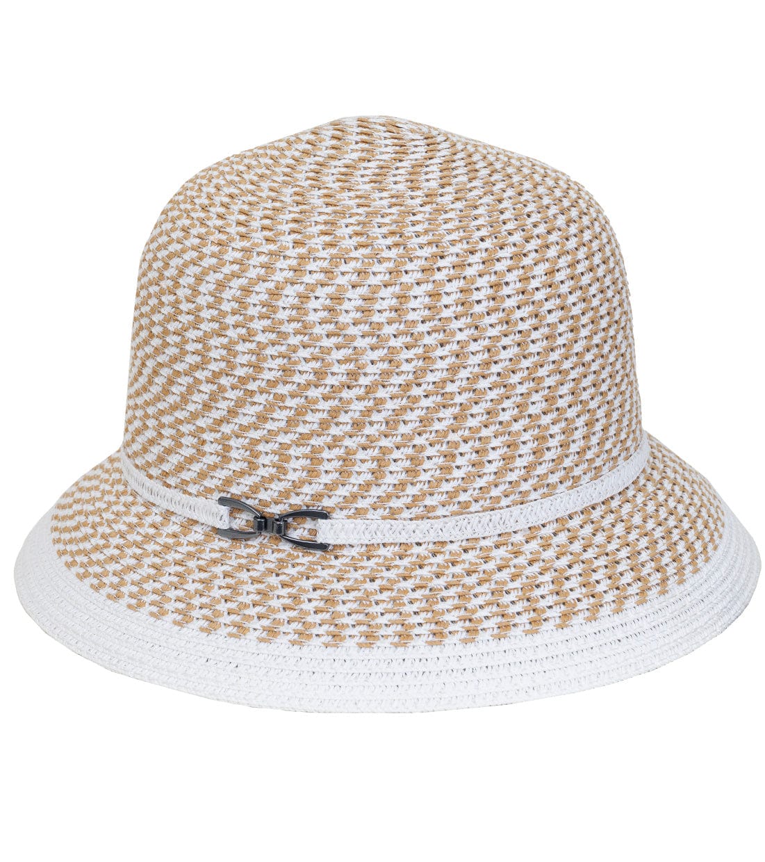 Magid Two Tone Metal Accent Straw Bucket  Sun Hat