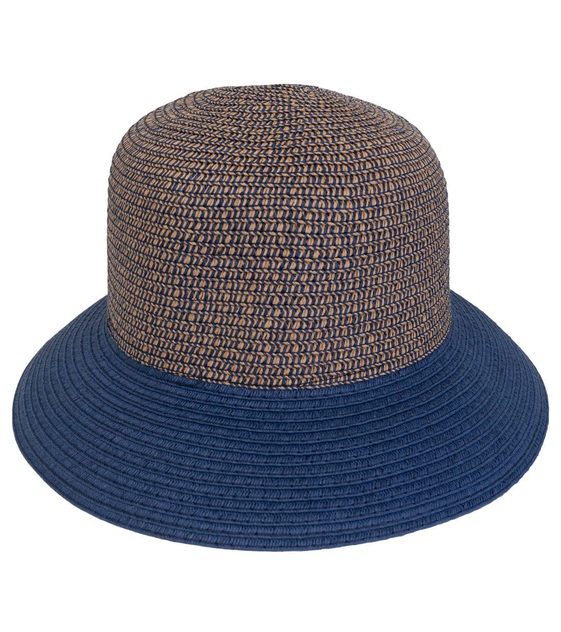 Magid Straw Two Tone Color Block Bucket Sun Hat