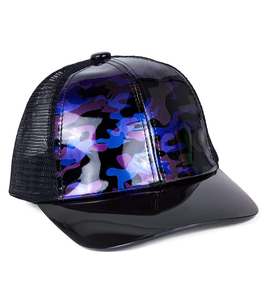Magid Patent Camo Print Acrylic Brim Baseball Cap