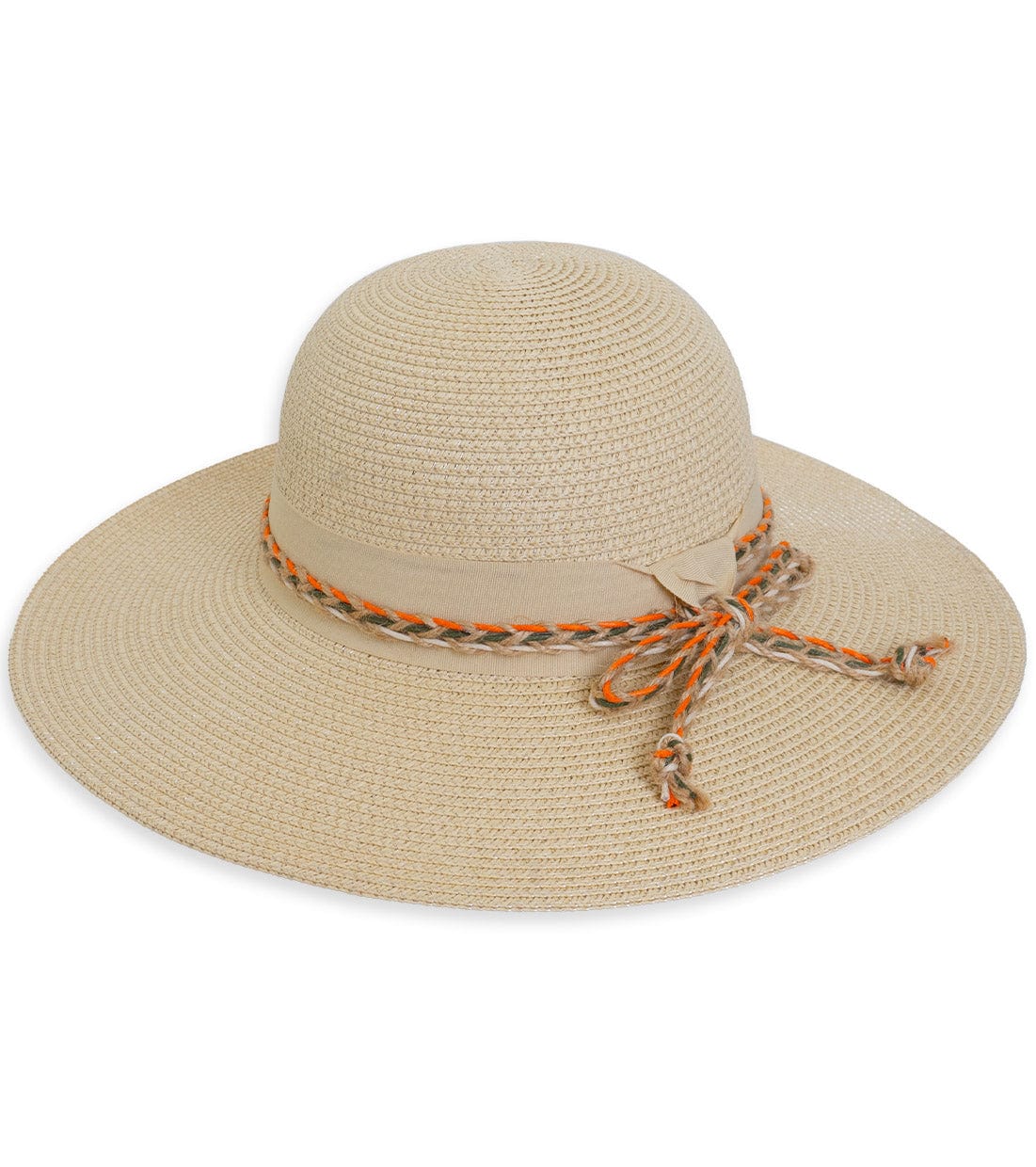 Magid Braided Bow Straw Floppy Hat