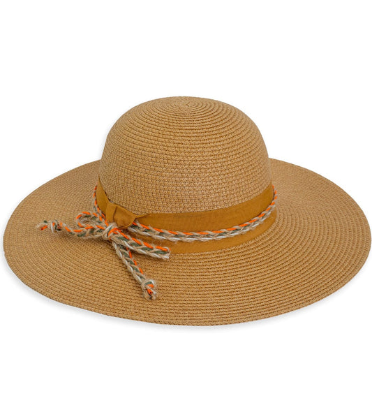 Magid Braided Bow Straw Floppy Hat
