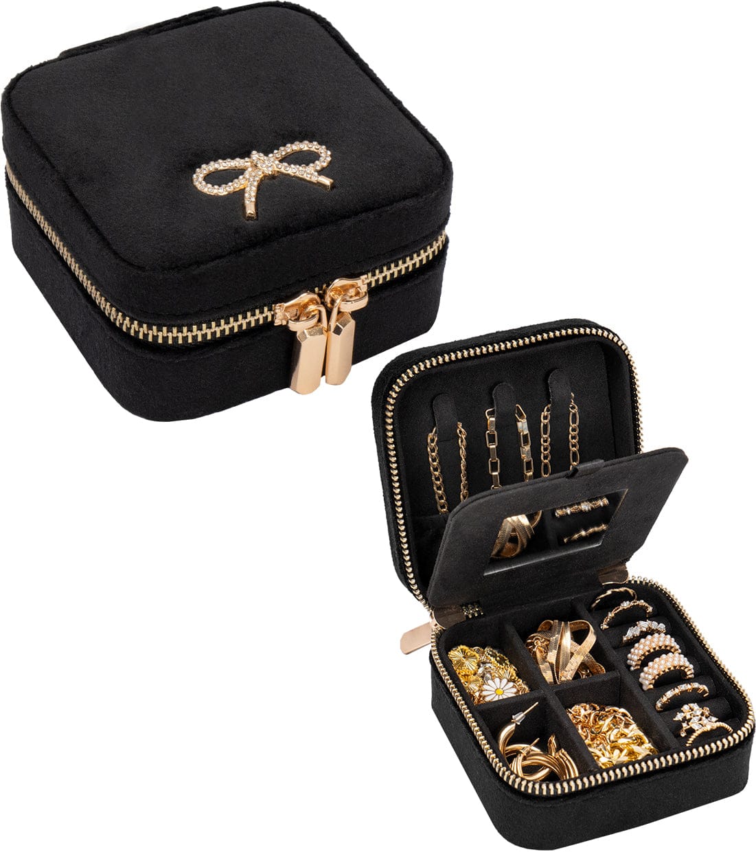 Joan & David Aveline Velvet Jewelry Box