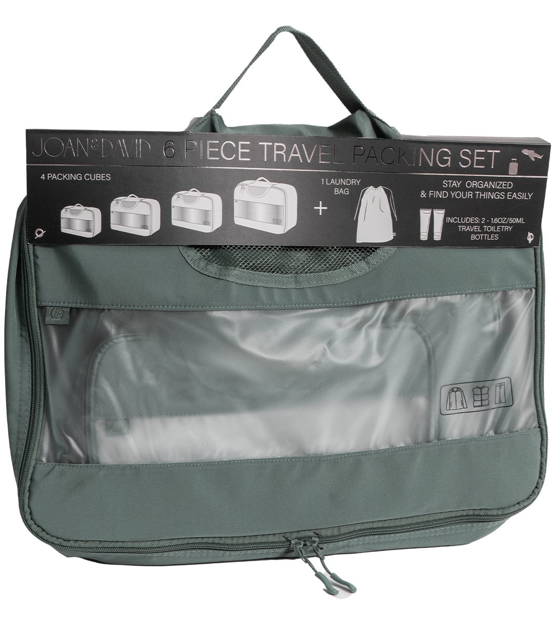 Joan & David 6 Piece Travel Packing Cube Set