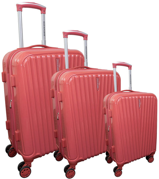 Max Studio PC 3-Piece Hard Sided Luggage Set Durham Collection