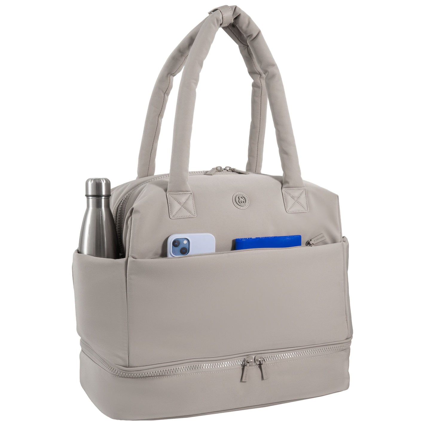 Joan & David The Lainey Sport Nylon Drop Bottom Duffel Bag